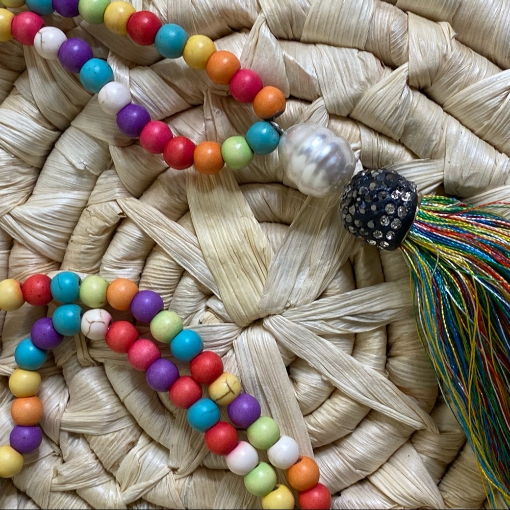 Boho Bead Necklace - Picture 5 of 9